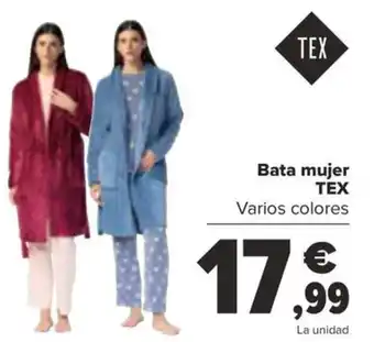 Carrefour Bata mujer TEX oferta