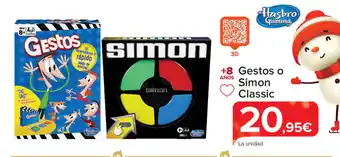 Carrefour Gestos o Simon Classic oferta