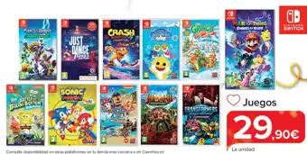 Carrefour Juegos oferta