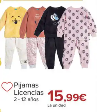 Carrefour Pijama Licencias oferta