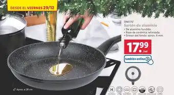 Lidl Sartén de aluminio oferta