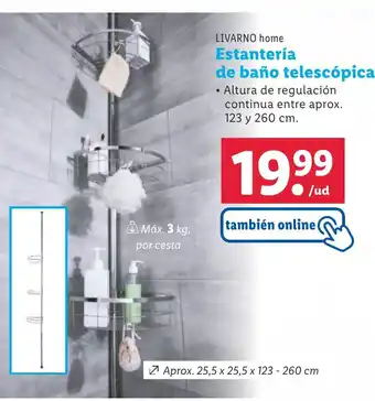 Lidl Estantería de baño telescópica oferta
