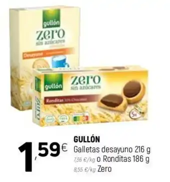 Coviran Gullón Galletas desayuno 216g o Ronditas 186g oferta