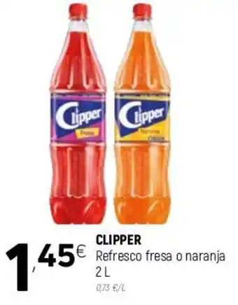 Coviran Clipper Refresco fresa o naranja 2l oferta