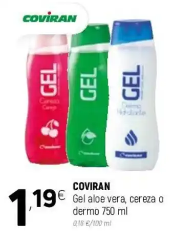 Coviran Coviran Gel aloe vera, cereza o dermo 750ml oferta