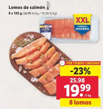 Lidl Lomos de salmón oferta