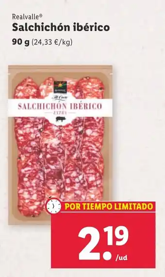 Lidl Salchichón ibérico oferta