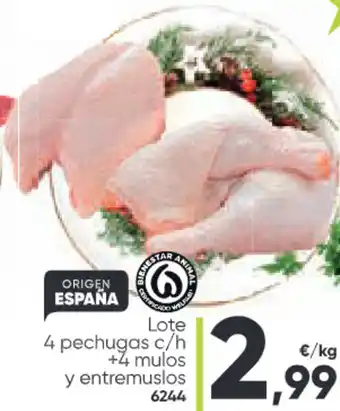 Family Cash Lote 4 pechugas c/h +4 mulos y entremuslos oferta