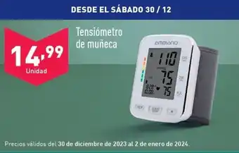 ALDI Tensiómetro de muñeca oferta
