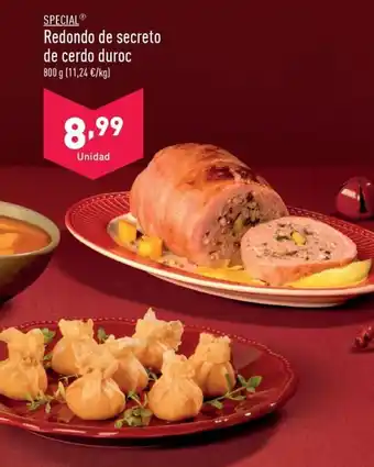 ALDI Redondo de secreto de cerdo duroc oferta