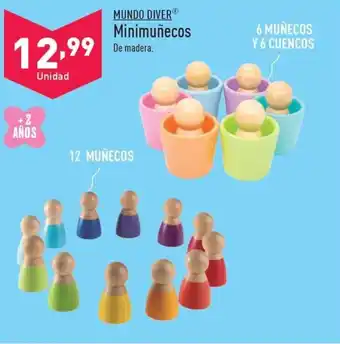 ALDI Minimuñecos De madera. oferta