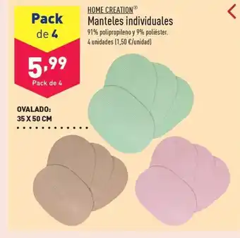 ALDI Manteles individuales oferta
