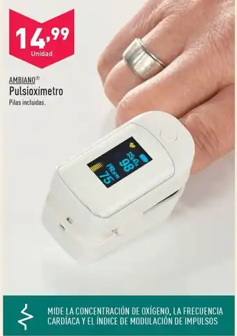 ALDI AMBIANOⓇ Pulsioxímetro oferta
