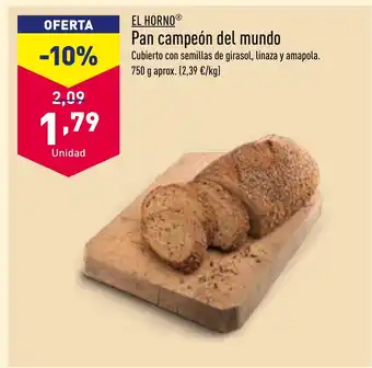 ALDI Pan campeón del mundo oferta