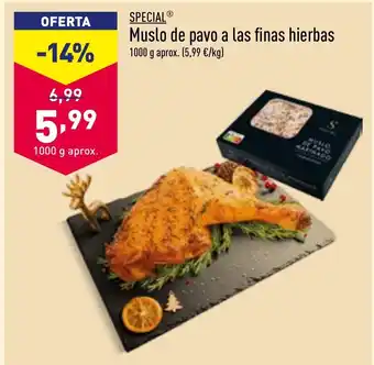 ALDI Muslo de pavo a las finas hierbas oferta