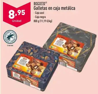 ALDI Galletas en caja metálica oferta