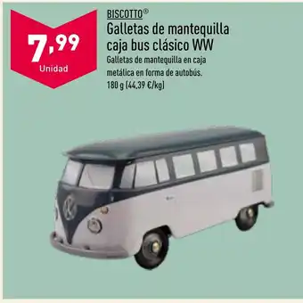 ALDI Galletas de mantequilla caja bus clásico WW oferta