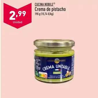 ALDI Crema de pistacho 190 g oferta
