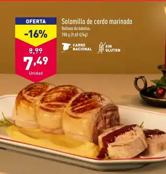 ALDI Solomillo de cerdo marinado oferta