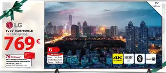 Alcampo TV 75" 75UR78006LB Funciones gaming. oferta