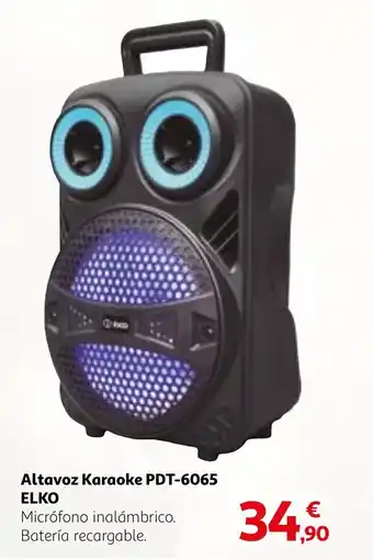 Alcampo Altavoz Karaoke PDT-6065 ELKO oferta