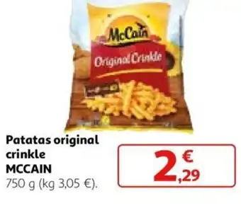 Alcampo Patatas original crinkle MCCAIN oferta