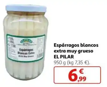 Alcampo Espárragos blancos extra muy grueso EL PILAR oferta