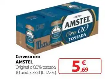 Alcampo Cerveza oro AMSTEL oferta