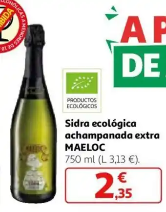 Alcampo Sidra ecológica achampanada extra MAELOC oferta