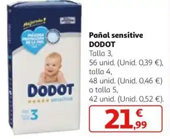 Alcampo Pañal sensitive DODOT oferta
