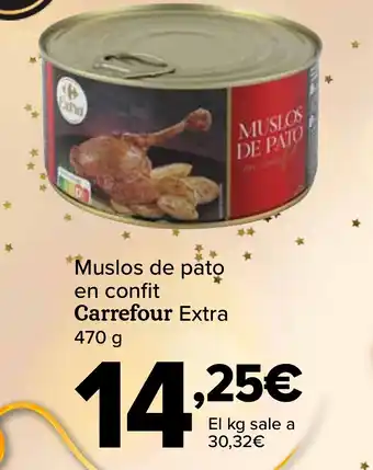 Carrefour Muslos de pato en confit Carrefour Extra oferta