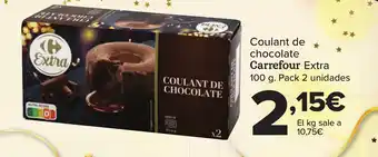 Carrefour Coulant de chocolate Carrefour Extra oferta