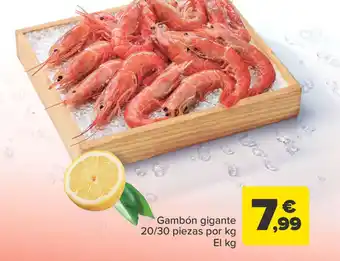 Carrefour Gambón gigante 20/30 piezas por kg oferta