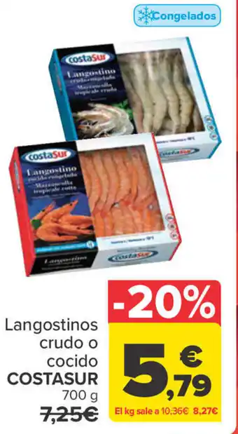 Carrefour Langostinos crudo o cocido oferta