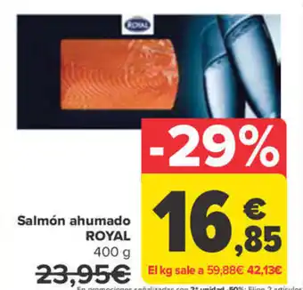 Carrefour Salmón ahumado ROYAL oferta