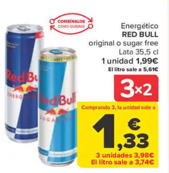 Carrefour Energético RED BULL oferta