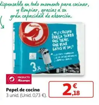 Alcampo Papel de cocina oferta
