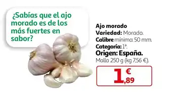 Alcampo Ajo morado oferta