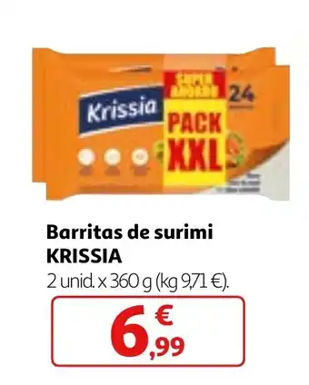 Alcampo Barritas de surimi KRISSIA oferta