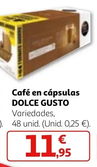 Alcampo Café en cápsulas DOLCE GUSTO oferta