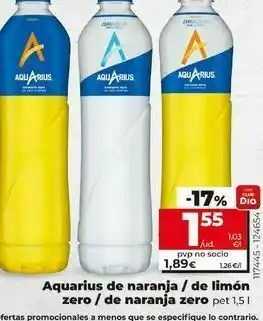 Dia Aquarius de naranja /de limón zero/ de naranja zero oferta