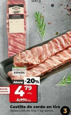Dia Costillas de cerdo oferta