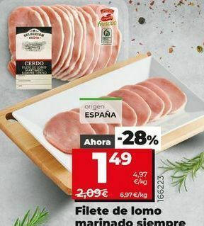 Dia Filetes de cerdo oferta