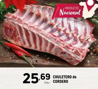 Coviran CHULETERO de /kilo CORDERO oferta