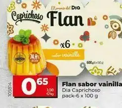 Flan de vainilla dia