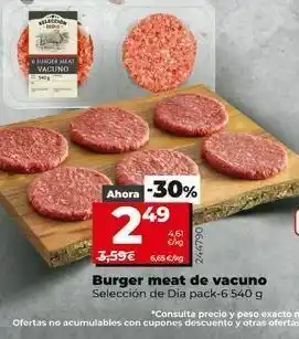 Dia Fresh Hamburguesas de vacuno dia oferta