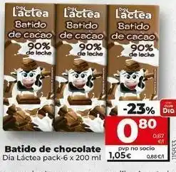 Batido de chocolate dia