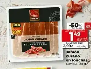 Dia Fresh Jamón curado navidul oferta