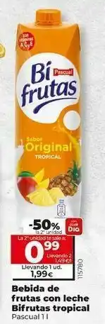 Dia Fresh Bebida de frutas pascual oferta