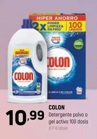 Coviran COLON Detergente polvo o gel activo 100 dosis oferta